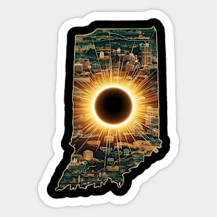 Eclipse indiana 2024 Sticker